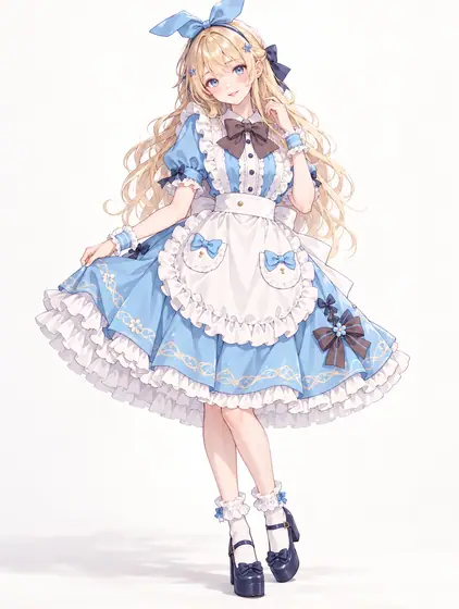 粉青アリスのメイドロリータ
